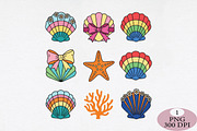 Floral Coquette Seashell PNG, an Illustration by Daily.Designs (Thumbnail 1 of 5)