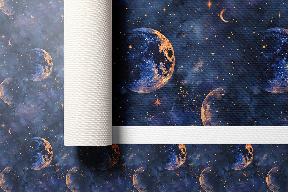 Astronomy Patterns & Prints, a Pattern Graphic by Ninterints (Photo 11 of 17)