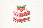 Summer Juicy Watermelon Clipart, an Illustration by Watercolor design (Thumbnail 8 of 11)