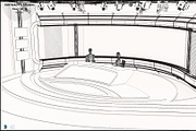 Virtual TV Studio News Set 35, an Architecture 3D Model by akerStudio (Thumbnail 13 of 39)