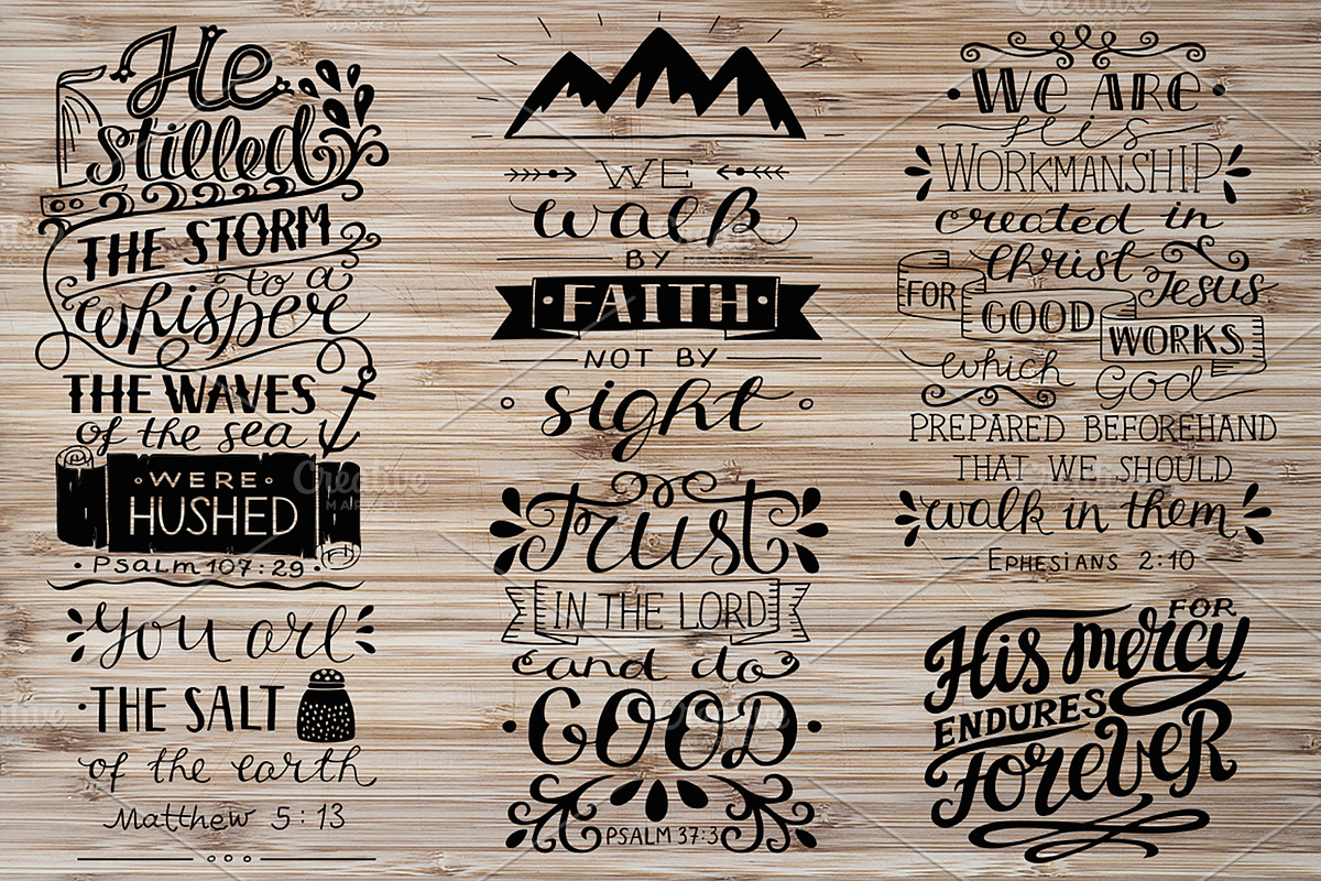 BUNDLE 60 Great Bible Verses, an Illustration by Ola-la-la (Photo 5 of 17)
