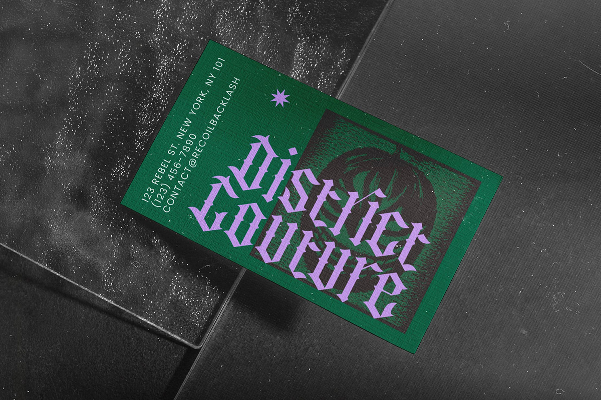 Recoil Backlash Blackletter Font, a Blackletter Font by timelesstype.co (Photo 9 of 20)