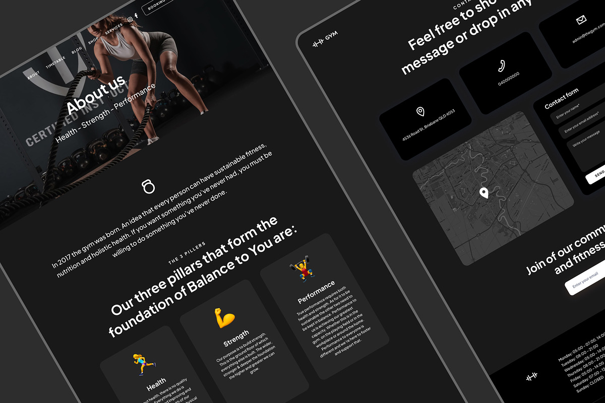Fitness landing page for startups, an UI Kit Template by Omnify (Photo 5 of 6)