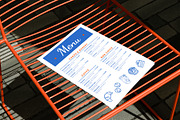 Menu On Chair Mockup, an Advertising Mockup by SLAB! Design (Thumbnail 3 of 5)