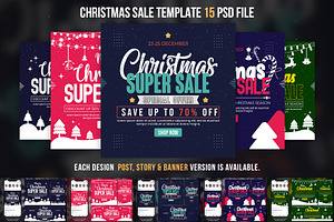 Christmas Sale Social Media Pack