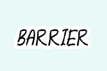 Barrier - Handwritten Font