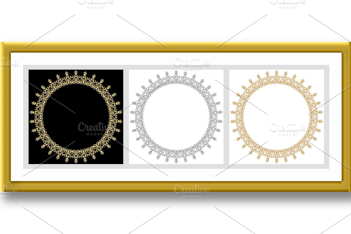 Vintage Big Set of Round Vector, a Decorative Illustration by FineArtStudio (Photo 2 of 3)