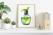 Watercolor Fairy Apothecary Clipart, an Illustration by Canvas Craft (Thumbnail 5 of 7)