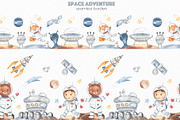 Space adventure watercolor, an Illustration by Marina Ermakova (Thumbnail 9 of 13)