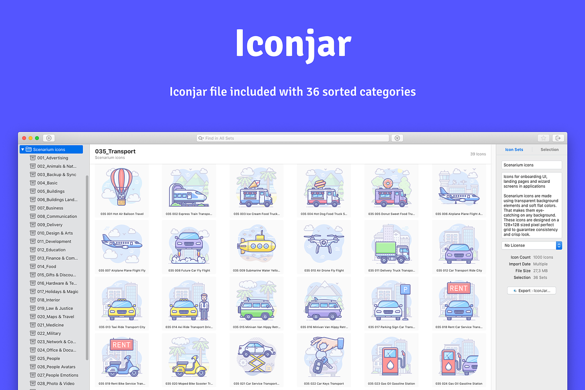 1000 Scenarium icons, an Icon by Icojam store (Photo 6 of 13)