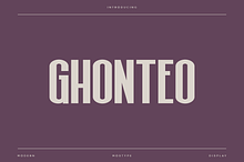 Ghonteo - Modern Condensed Typeface