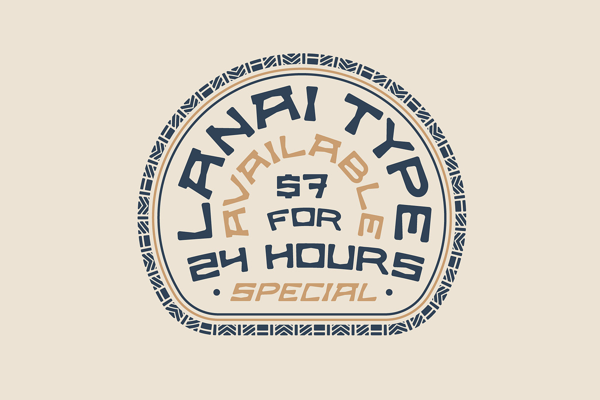 Lanai Typeface | Island Font, a Sans Serif Font by NienowBrand (Photo 7 of 8)