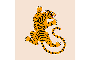 Roar Tiger Tattoo Icon