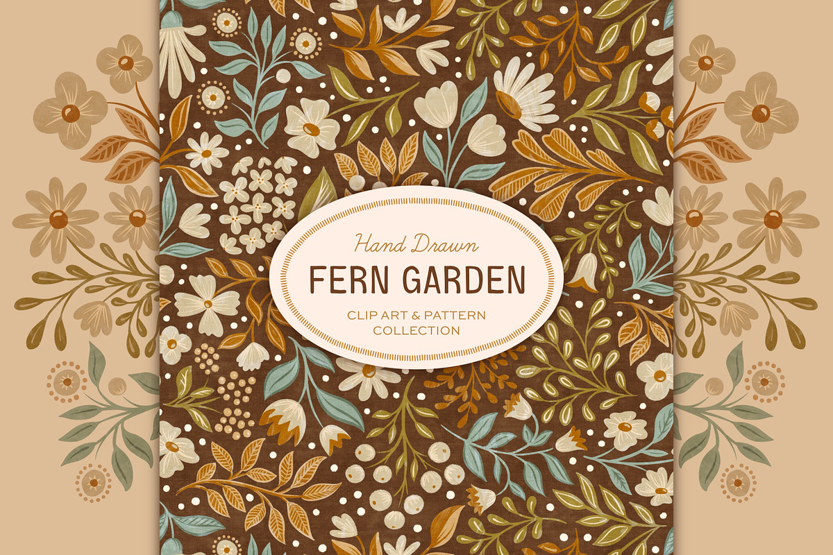 Fern Floral Illustrations & Pattern, a Decorative Illustration by Eclectic Anthology (Photo 1 of 8)