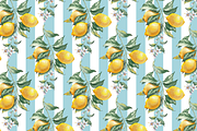 Lemon Garden Seamless Patterns, a Pattern Graphic by Jeanna Draw (Thumbnail 9 of 10)