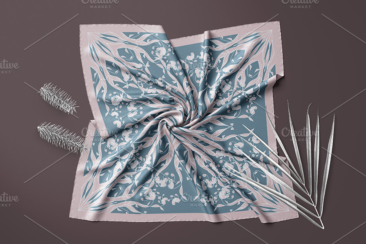 Silk Bandana Design Candy Ice, an Object Graphic by ilustrinna (Photo 4 of 12)