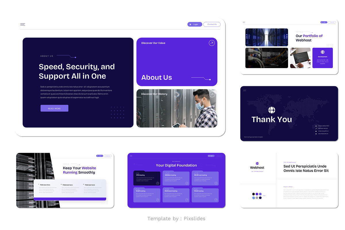Web Hosting Cloud Server Keynote, a Presentation Template by Pixslides (Photo 4 of 4)