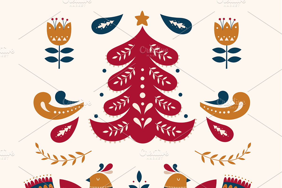 Scandinavian Christmas collection, an Animal Illustration by MoleskoStudio (Photo 11 of 17)