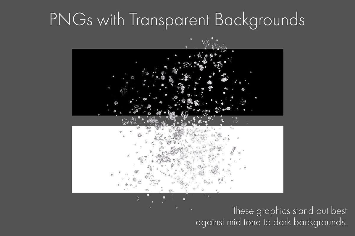 Silver Splatters Clipart, an Object Graphic by The Digital Download Shop (Photo 3 of 9)