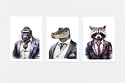 Animals in Suits Collection, an Animal Illustration by artsy-fartsy (Thumbnail 6 of 14)