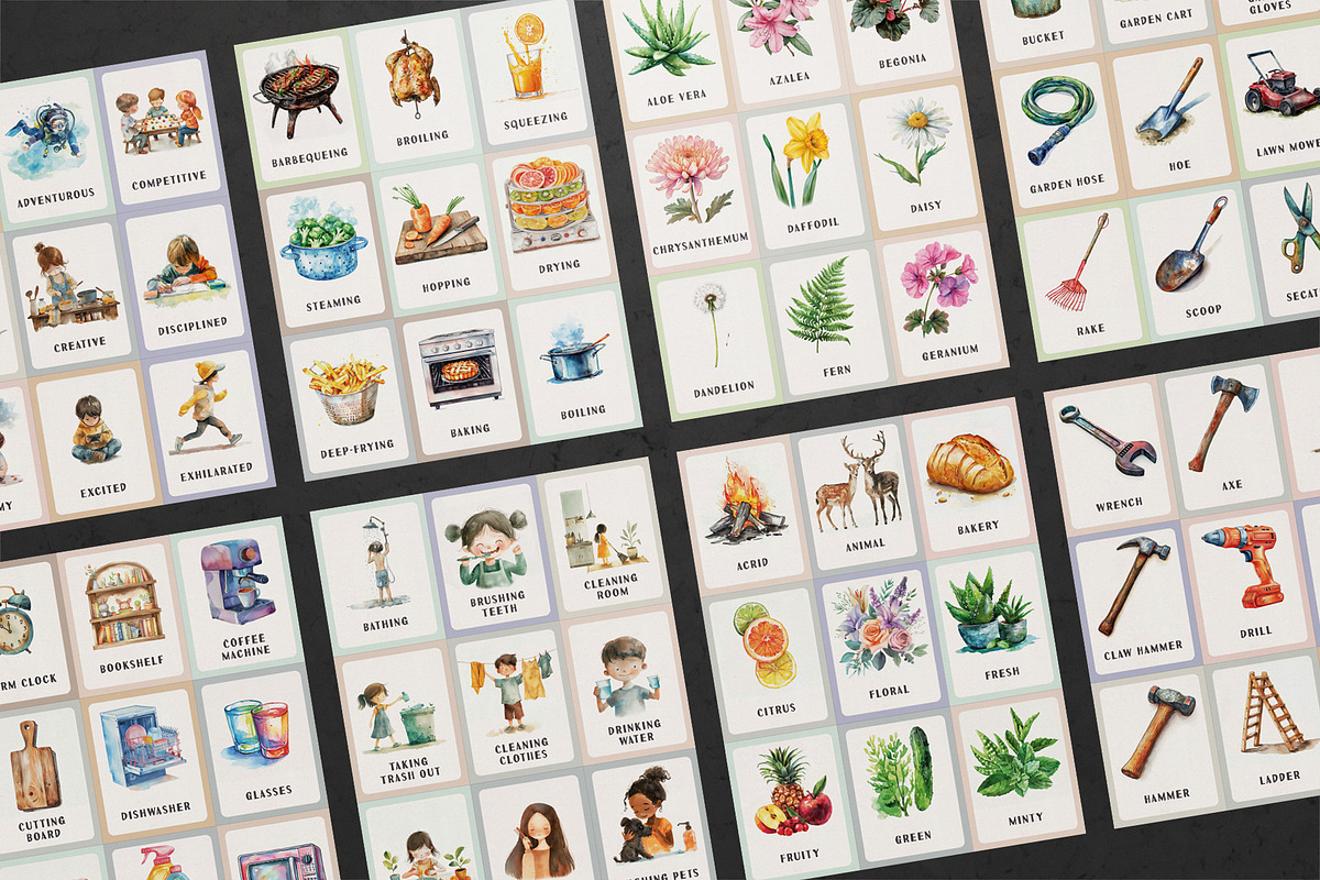 Household Montessori Cards Bundle, an Education Illustration by Pix Cafe (Photo 4 of 12)
