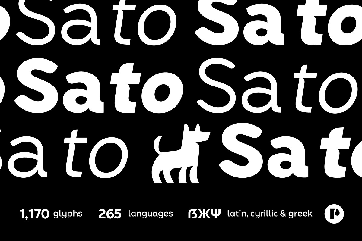 Sato | The Complete Family, a Sans Serif Font by Pedroglifos (Photo 1 of 10)