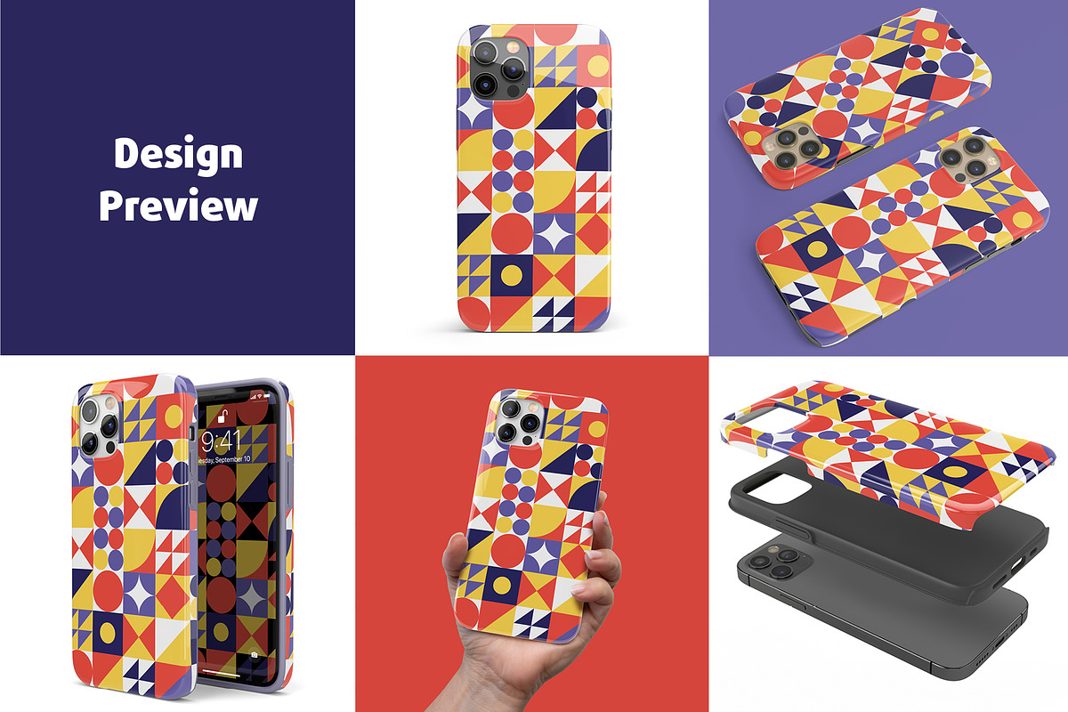 Phone 12 Pro Tough II Case Mock-up, an iPhone Mockup by Colatudo Store (Photo 3 of 9)