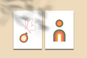 MidCentury 60s 70s Retro Floral set, an Object Graphic by Sofico (Thumbnail 9 of 16)