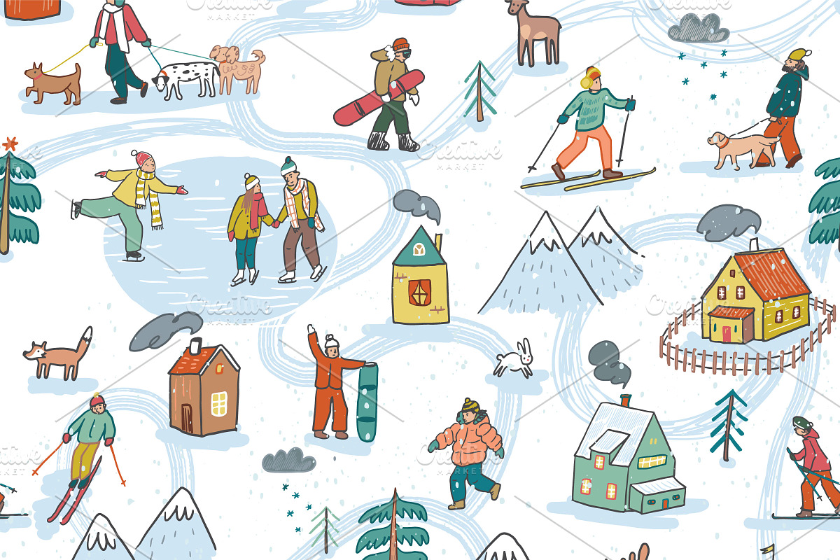 Winter, a Pattern Graphic by GooseFrol (Photo 2 of 8)