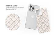 Coquette Bows & Rococo Pattern, a Wallpaper Graphic by Yello_illustration (Thumbnail 10 of 16)