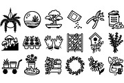 Hand Drawn Garden Icons Set, an Illustration by designvectx (Thumbnail 2 of 3)