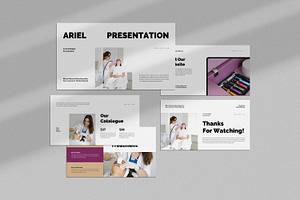 Ariel : Cosmetologist Google Slides, a Presentation Template by Punkl Camp