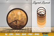 Construction Scene Layered Lasercut, a Graphic by OTVEY DESIGN (Thumbnail 6 of 7)