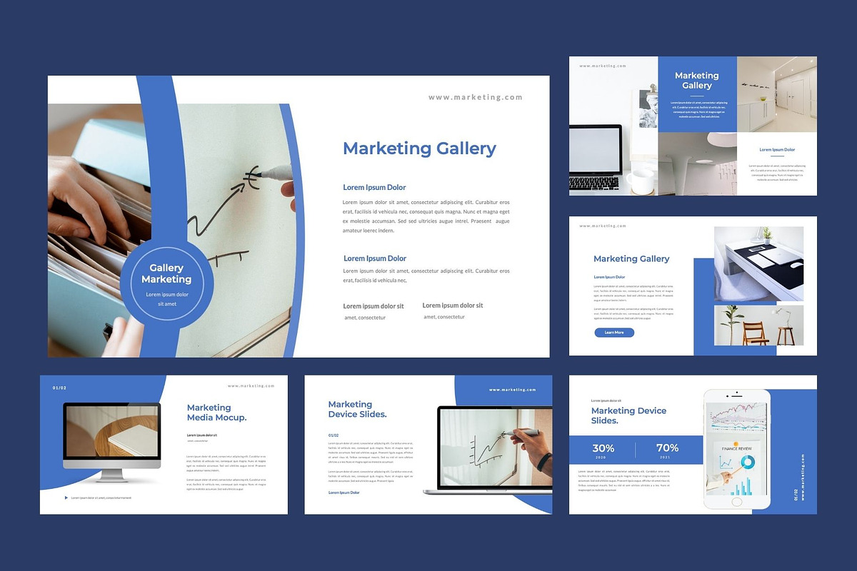 MARKETING  Business PowerPoint, a Presentation Template by Rizki Herdian (Photo 5 of 6)