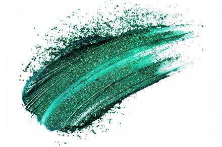 Green paint watercolor stripes brush, an Abstract Photo by Pixeness