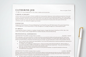 Simple Resume Template ATS