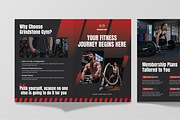 Red Gym Sport Bifold Brochure, a Brochure Template by Annora Studio (Thumbnail 5 of 6)
