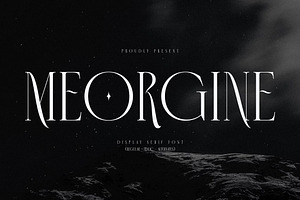 Meorgine Display Serf Font