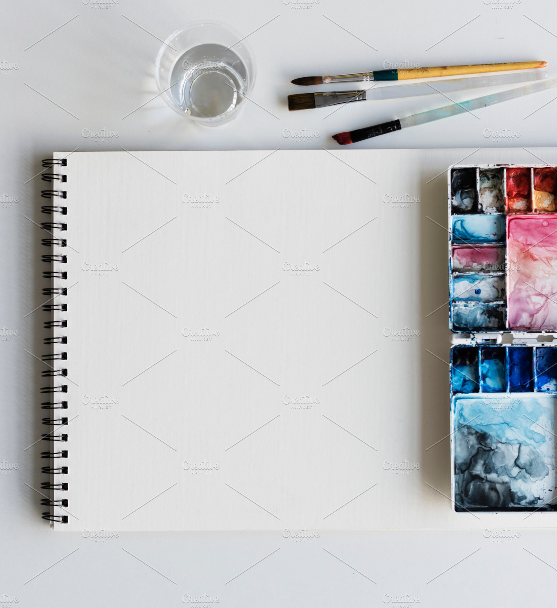 Painting palette sketchbook  png featuring png, layer, and mockup for mockup, an Arts & Entertainment Photo by rawpixel