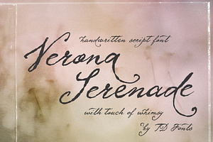 Verona Serenade Script Font vintage