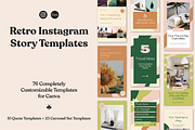 76 Retro Instagram Story Templates, a Social Media Template by Lucky Bee Creative Studio (Thumbnail 9 of 9)