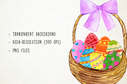 Watercolor Easter Clipart, Spring, an Object Graphic by Paulaparaula (Thumbnail 3 of 3)