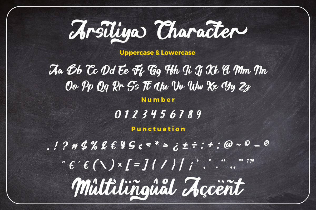 Arsiliya Stylish Script Font, a Script Font by Bayuktx (Photo 7 of 10)