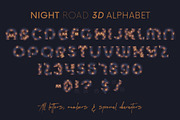 Night Road - 3D Lettering, a Graphic by MIIM (Thumbnail 8 of 8)
