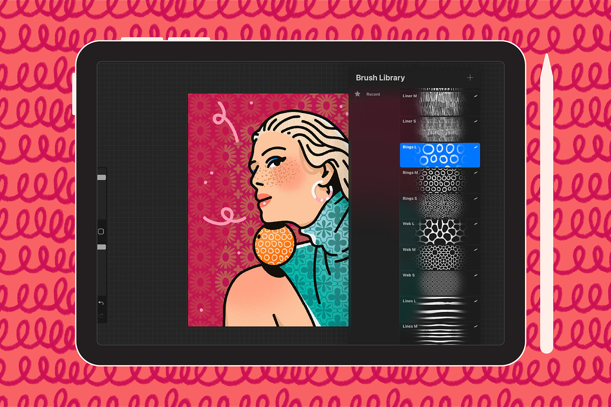 Bespoke patterns for Procreate, a Brush Add-On by Good Kid Studio (Photo 5 of 6)
