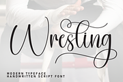 Wresling | Script Font, a Handwritten Font by Scratchones (Thumbnail 1 of 9)