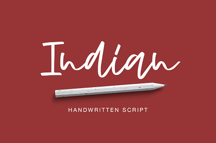 Indian, a Handwritten Font by supfonts