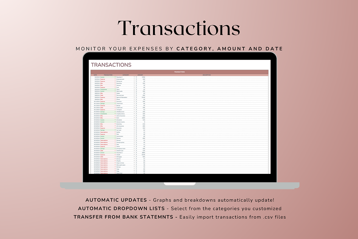 Standard Biweekly Budget - Neutral, a Templates & Theme by The Creative Plans co (Photo 7 of 10)