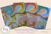Digital Scrapbooking Tie Dye Papers, a Pattern Graphic by Lavender Mint Graphics (Thumbnail 2 of 3)