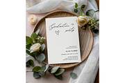 Greenery Wedding Card Mockup, a Product Mockup by MockupWizard (Thumbnail 3 of 3)